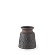 Mercana Sefina I Small Brown/Black Patterned Ceramic Vase