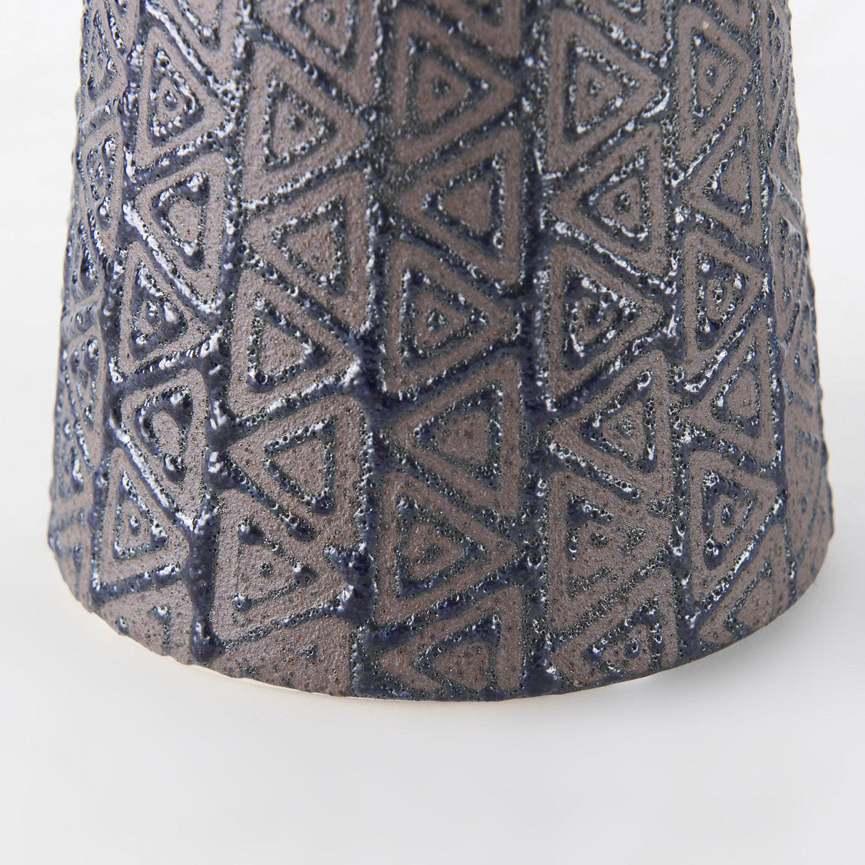 Mercana Sefina I Small Brown/Black Patterned Ceramic Vase