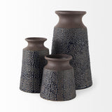 Mercana Sefina II Medium Brown/Black Patterned Ceramic Vase