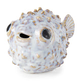 Mercana Spike I (Small) 8L x 4W Off-White Ceramic Puffer Fish