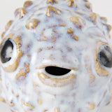 Mercana Spike I (Small) 8L x 4W Off-White Ceramic Puffer Fish