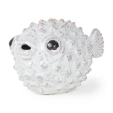 Mercana Spike II (Large) 10L x 6W Off-White Ceramic Puffer Fish