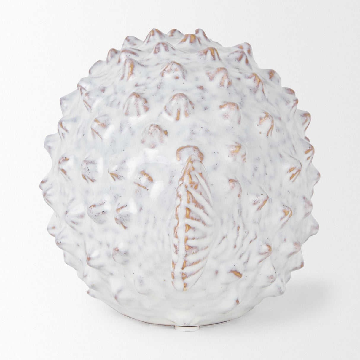 Mercana Spike II (Large) 10L x 6W Off-White Ceramic Puffer Fish