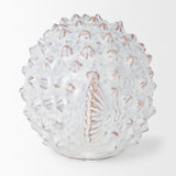 Mercana Spike II (Large) 10L x 6W Off-White Ceramic Puffer Fish