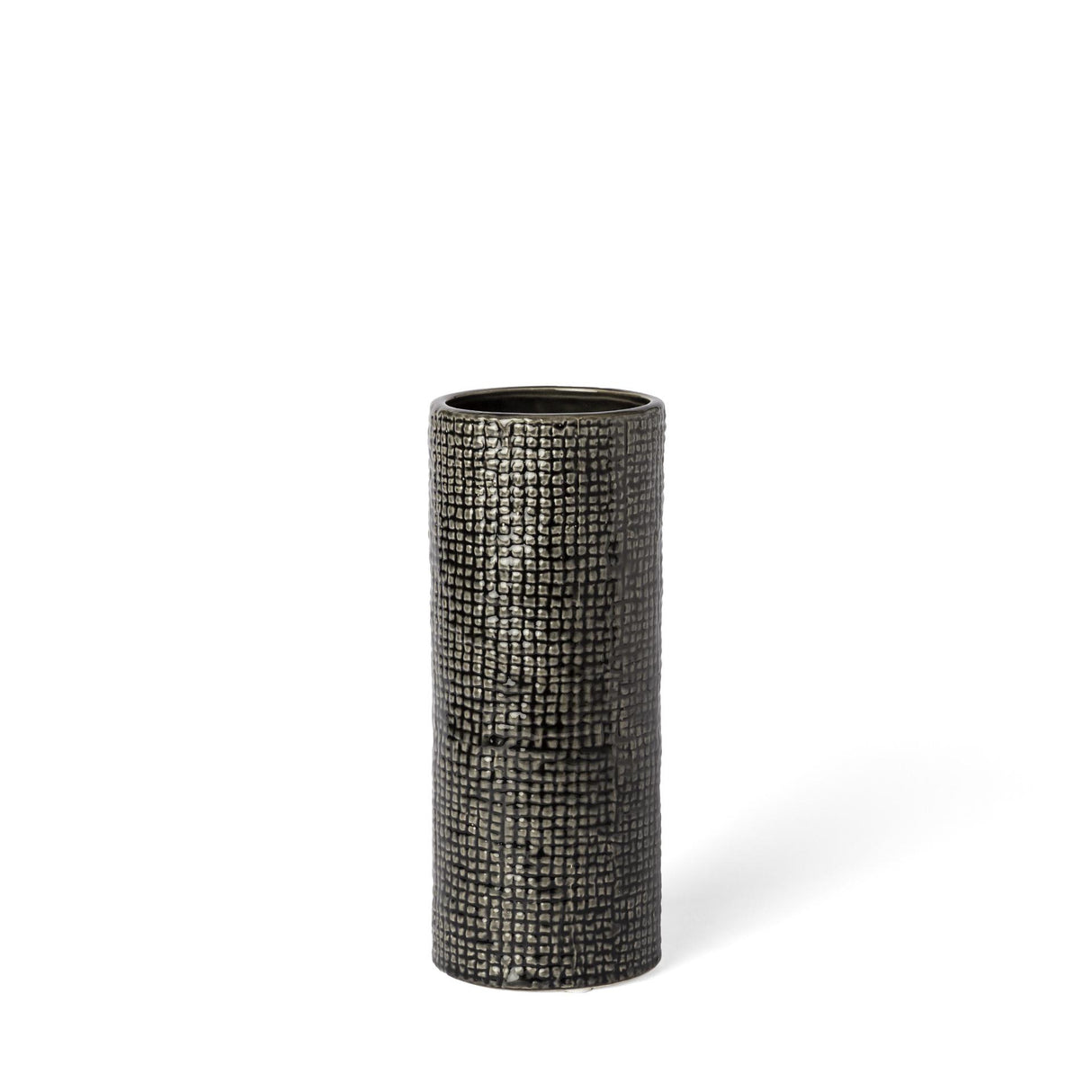 Mercana Kona II Medium Black/Gold Ceramic Vase