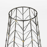 Mercana Petiole I Small Gold Toned Metal Table Candle Holder