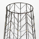 Mercana Petiole II Large Gold Toned Metal Table Candle Holder