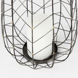 Mercana Petiole II Large Gold Toned Metal Table Candle Holder