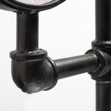 Mercana Trifect Black Iron Pipe Three Face Floor Clock