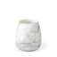 Mercana Volta I Short Gray Cream Glass Abstract Pattern Vase
