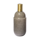 Mercana Toba II Tall Brown/Gold Spotted Gourd Style Vase