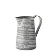 Mercana Serena I 8H Small Gray/White Textured Metal Jug
