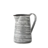Mercana Serena I 8H Small Gray/White Textured Metal Jug