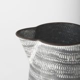 Mercana Serena I 8H Small Gray/White Textured Metal Jug