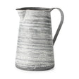 Mercana Serena II 11.2H Large Gray/White Textured Metal Jug