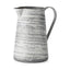 Mercana Serena II 11.2H Large Gray/White Textured Metal Jug