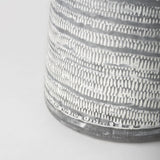 Mercana Serena II 11.2H Large Gray/White Textured Metal Jug