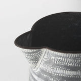 Mercana Serena II 11.2H Large Gray/White Textured Metal Jug