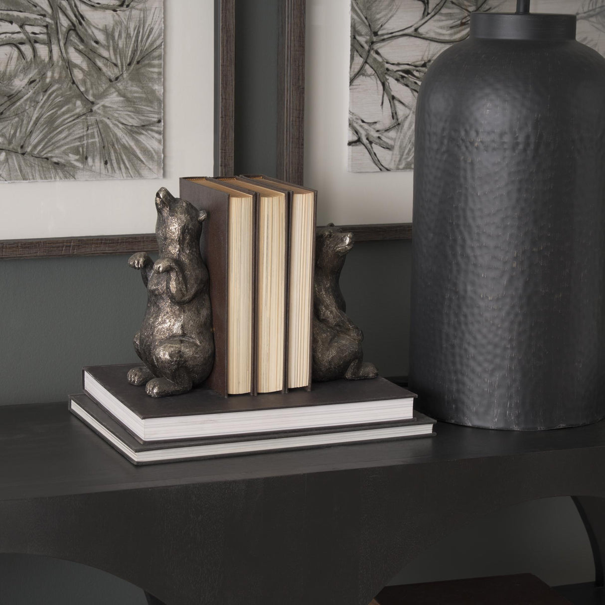Mercana Sleuth (Set of 2) 9L x 8W Grizzly Bear Bookends