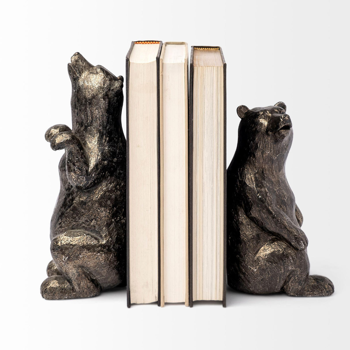 Mercana Sleuth (Set of 2) 9L x 8W Grizzly Bear Bookends