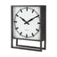 Mercana Felix Gray Metal Square Table Clock
