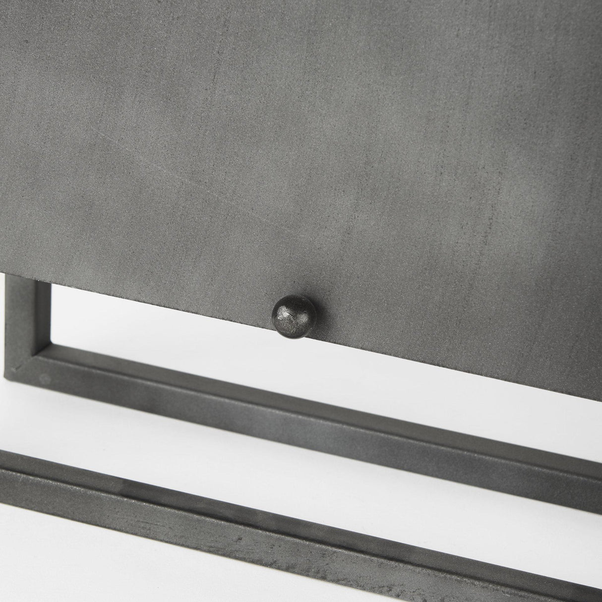 Mercana Felix Gray Metal Square Table Clock