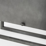 Mercana Felix Gray Metal Square Table Clock
