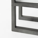 Mercana Felix Gray Metal Square Table Clock