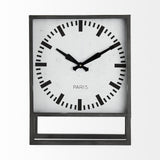 Mercana Felix Gray Metal Square Table Clock