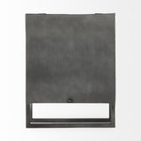 Mercana Felix Gray Metal Square Table Clock