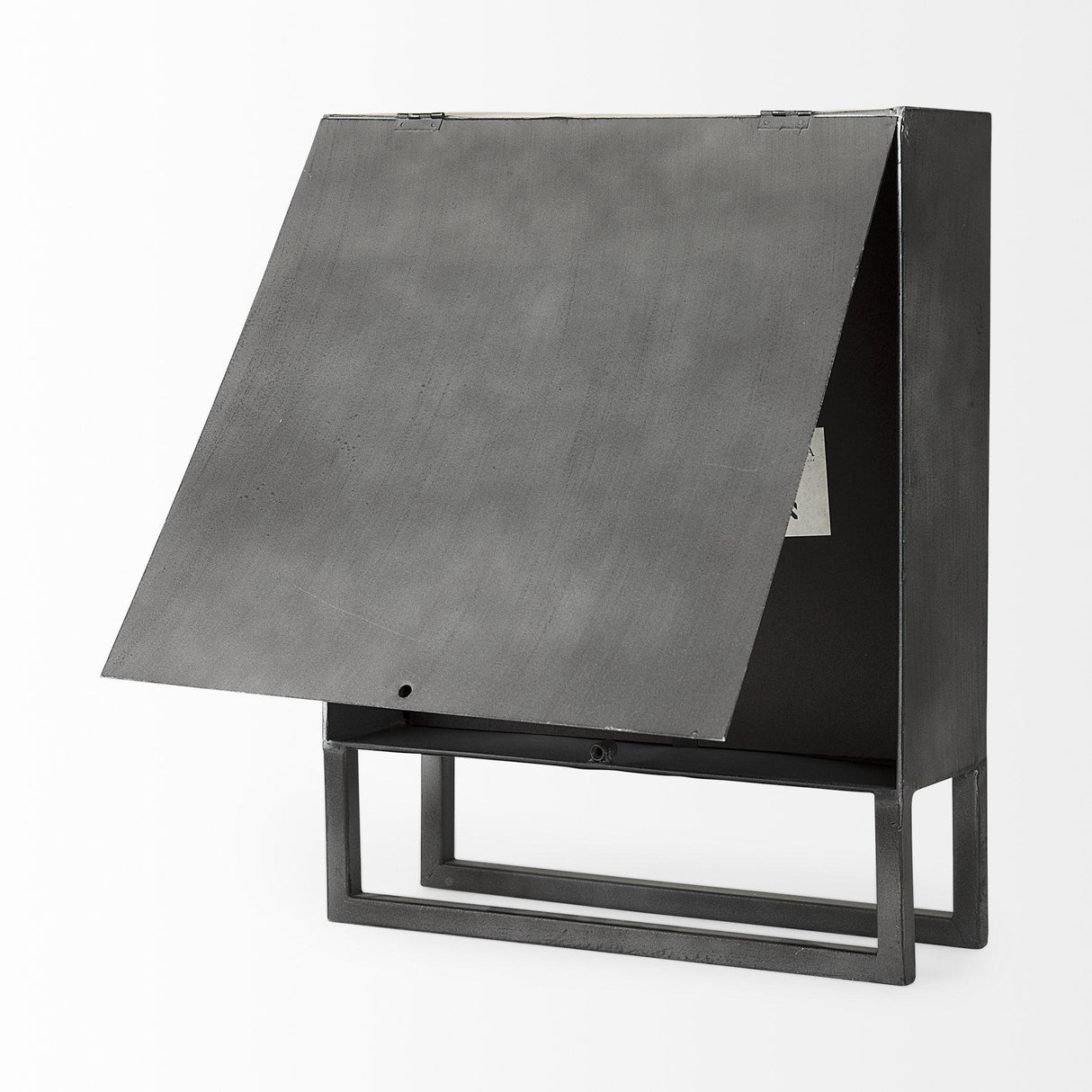 Mercana Felix Gray Metal Square Table Clock