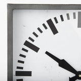 Mercana Felix Gray Metal Square Table Clock