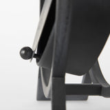 Mercana Gaston Gray Metal Circular Table Clock