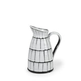 Mercana Lome Small White/Black Ceramic Jug