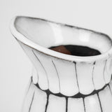 Mercana Lome Large White/Black Patterned Ceramic Water Pitcher