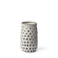 Mercana Canasta Small Rustic White Ceramic Cylindrical Vase