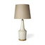 Mercana Rebecca (28.5"H) White Crackled Ceramic Base Wood Accent Table Lamp