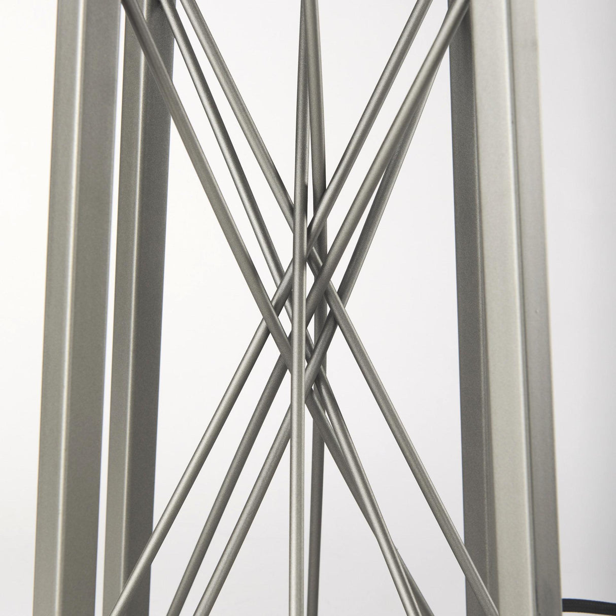 Mercana Raen (28.5"H) Gray Metal Octagonal Base w/Beige Shade Table Lamp