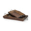 Mercana Durone (Set of 2) Brown Wooden Live Edge Serving Trays