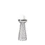 Mercana Shandra I Small Glass w/Metal Wire Snakeskin Pattern Table Candle Holder