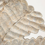 Mercana Kamara I (Small) 12L x 4W White Washed Wood W/Antiqued Silver Botanical Decorative Object