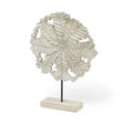Mercana Kamara II (Large) 16L x 4W White Washed Wood W/Antiqued Silver Botanical Decorative Object