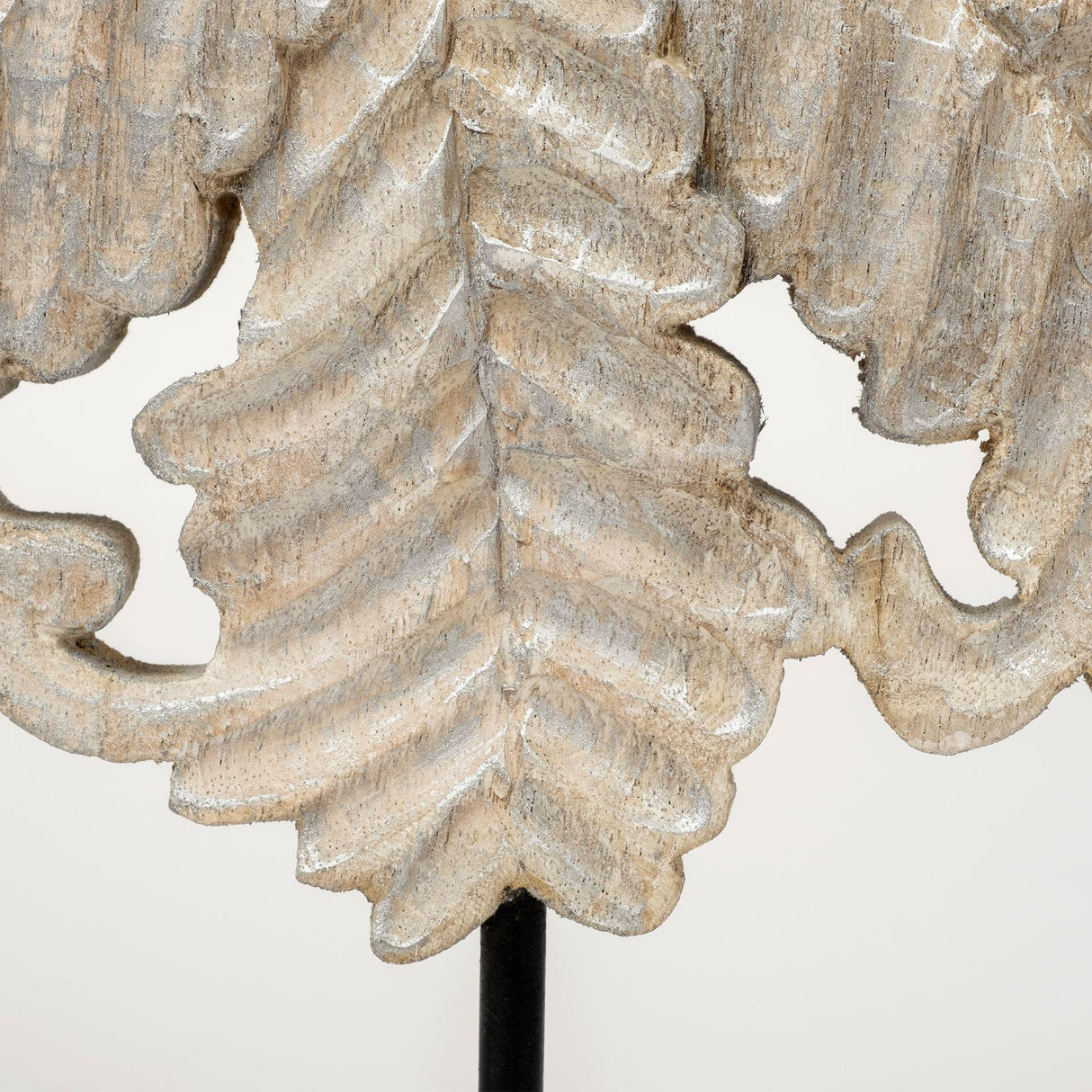 Mercana Kamara II (Large) 16L x 4W White Washed Wood W/Antiqued Silver Botanical Decorative Object
