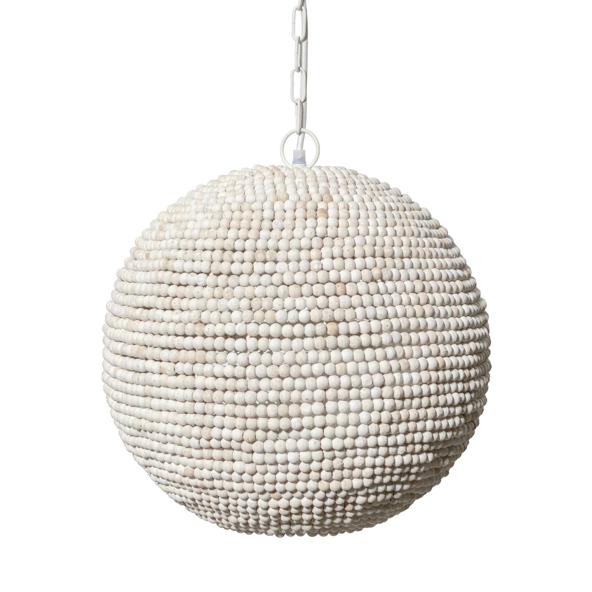 Mercana Theta Wood Beaded Pendant Light - Thumbnail 2