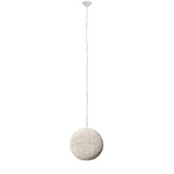 Mercana Theta 15.5x14.5 White-Washed Wood Beaded Pendant Light