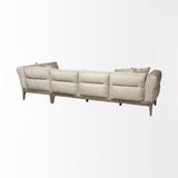 Mercana Denali III Beige Upholstered Wooden Frame Sectional
