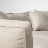 Mercana Denali III Beige Upholstered Wooden Frame Sectional