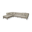 Mercana Denali IV 121" Beige Upholstered Wooden Frame Left Four Seater Sectional