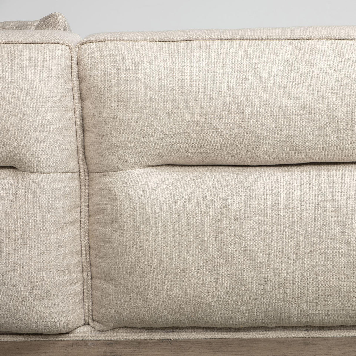 Mercana Denali IV 121" Beige Upholstered Wooden Frame Left Four Seater Sectional