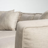 Mercana Denali IV 121" Beige Upholstered Wooden Frame Left Four Seater Sectional